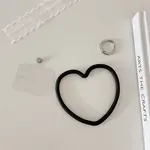Silicone Love Heart Mobile Straps