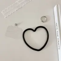 Silicone Love Heart Mobile Straps
