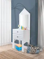 Komoda se zrcadlem dundee - bílá