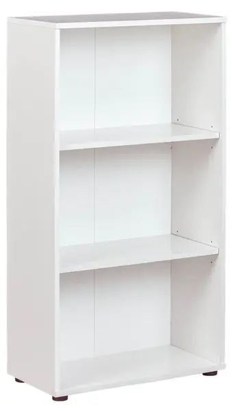 Nízký policový regál petrus - bílá