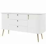 Kombinovaná komoda gendry - bílá, dub furneo