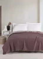 Prikrývka 200x230 waffle - červená, biela