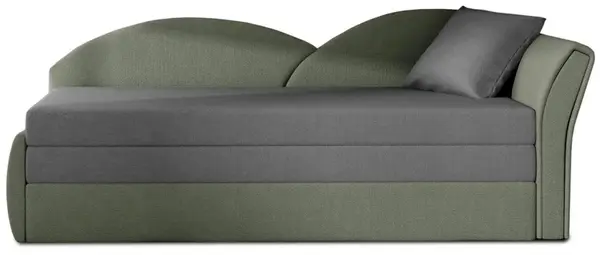 Rozkladacia pohovka aga - sivá/zelenošedá (alova 36/alova 10) - pravý