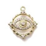 Brass Micro Pave Cubic Zirconia Pendants