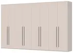 Osmidveřová šatní skříň baptiste - béžová