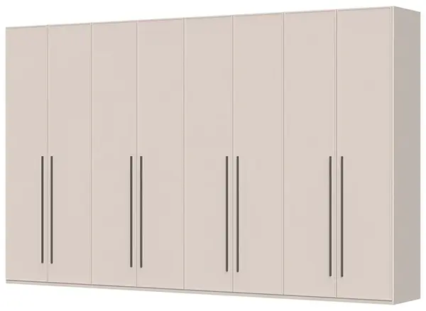 Osmidveřová šatní skříň baptiste - béžová