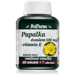 MedPharma Pupalka dvouletá 500 mg + vitamin E tobolky pro podporu ochrany buněk před oxidativním stresem 67 cps