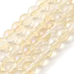 Transparent Electroplate Glass Beads Strands