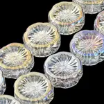 AB Color Plated Electroplate Glass Transparent Beads Strands