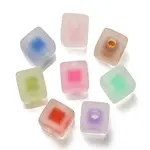 Frosted Acrylic European Large Hole Beads