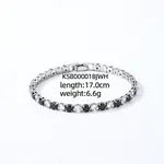 Brass Micro Pave Cubic Zirconia Slider Bracelets for Woman