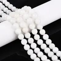 Dyed Natural White Jade Beads Strands