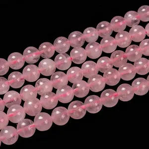 Natural  Rose Quartz Beads Strands