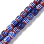 Handmade Lampwork Chevron Beads Strands