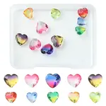 10Pcs 2 Style Faceted K9 Glass Rhinestone Cabochons