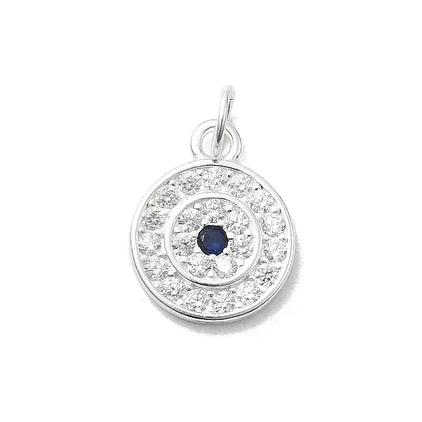 925 Sterling Silver Micro Pave Cubic Zirconia Pendants