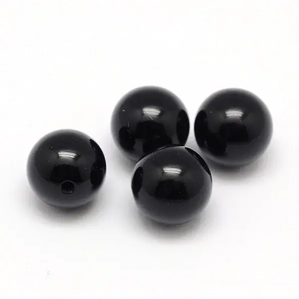 Natural Black Onyx Beads