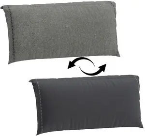 Oporný obojstranný vankúš kendra - šedá/čierna