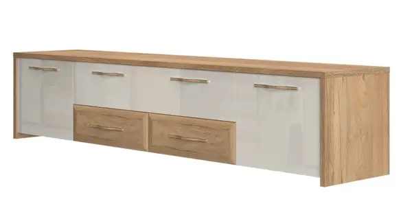 Tv stolek 220 hagop - ořech pacifik/béžová