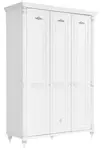 Třídveřová šatní skříň carmen - bílá