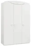 Třídvéřová šatní skříň chloe - bílá