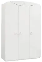 Třídvéřová šatní skříň chloe - bílá