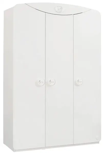 Třídvéřová šatní skříň chloe - bílá