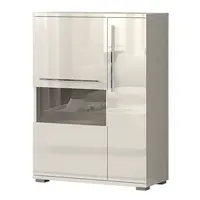 Dvoudveřová vitrína s osvětlením tiana ii - béžová