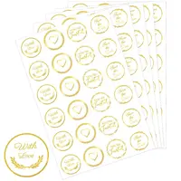 Word Gold Foil Self-adhesive Stickers