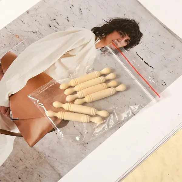 Miniature Rolling Pin Dollhouse Kitchen Tool