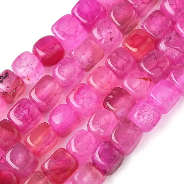 Natural Dragon Veins Agate Beads Strands