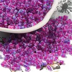 Two Tone Inside Colours Transparent Glass Seed Beads