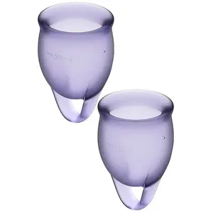 Satisfyer Feel Confident Menstrual Cup menštruačný kalíšok Purple