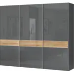 Šatní skříň 3d orfea - šedá/ořech pacific