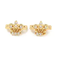 Brass Cubic Zirconia Beads