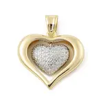 Brass Micro Pave Cubic Zirconia Pendants