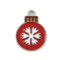 Christmas Theme Alloy Enamel Pendants