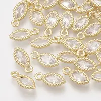 Brass Cubic Zirconia Charms