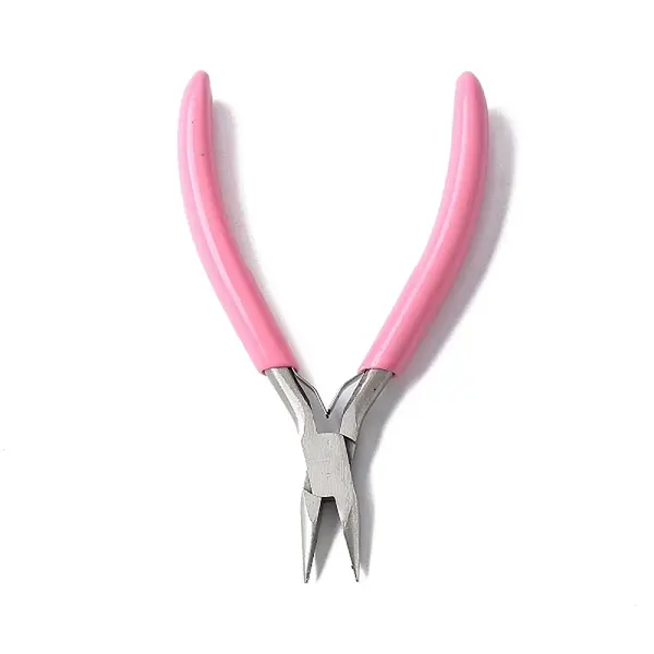65# Steel Flat Nose Pliers with Plastic Handles