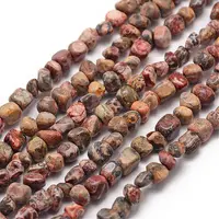 Natural Leopard Skin Jasper Beads Strands