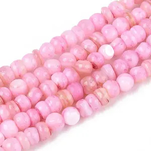 Natural Freshwater Shell Dyed Beads Strands
