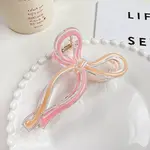 Enamel Bowknot Plastic Large Claw Hair Clips