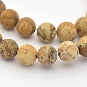 Natural Picture Jasper Beads Strands