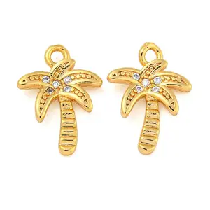 Brass with Clear Cubic Zirconia Pendants