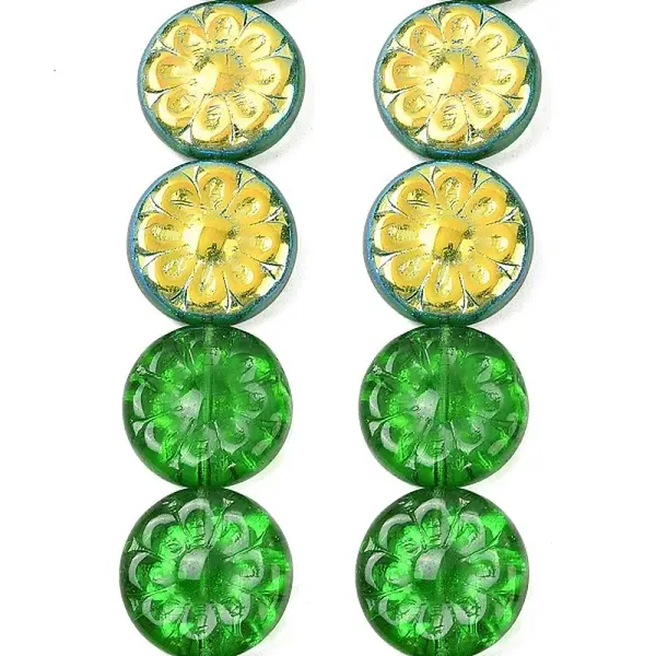 Czech Pressed Glass Beads