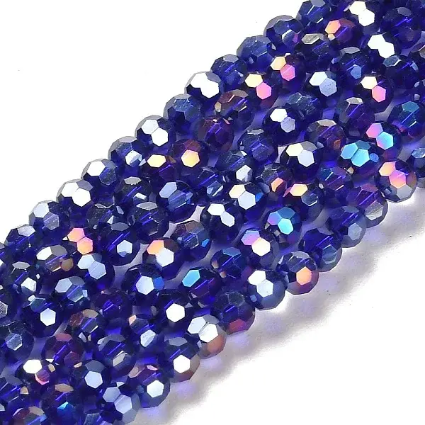 Electroplate Glass Beads Strands