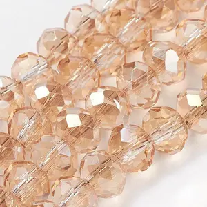 Electroplate Glass Beads Strands