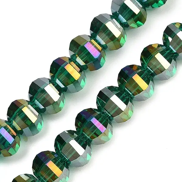 Electroplate Transparent Glass Beads Strands