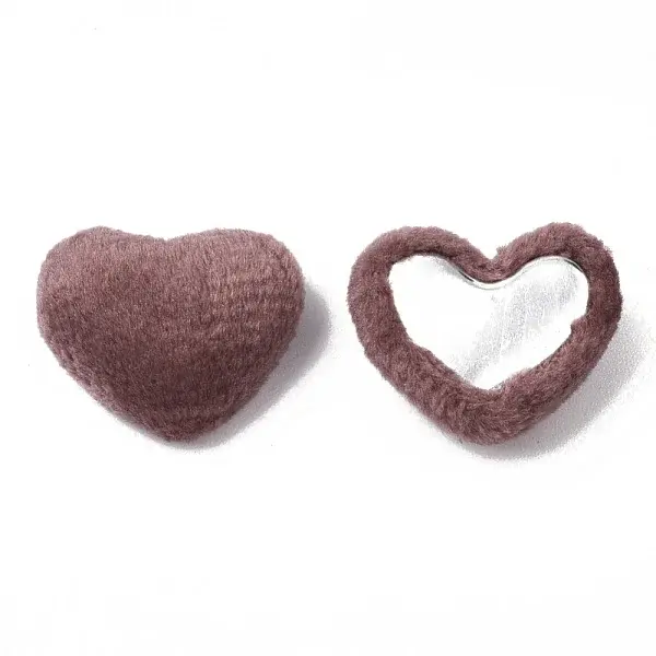 Velvet Cloth Fabric Covered Cabochons