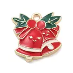 Christmas Theme Alloy Enamel Pendants